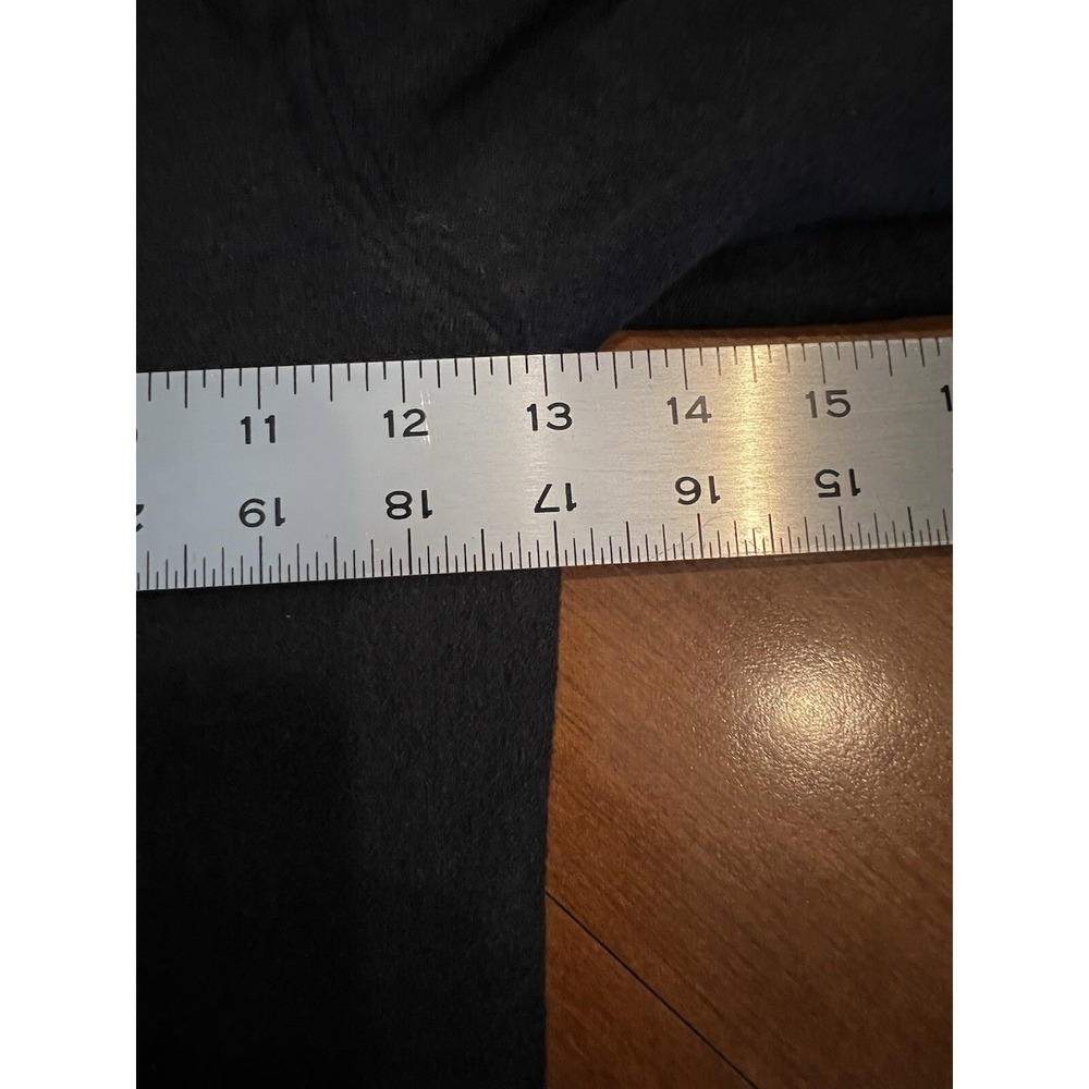 Hannes Roether Black Wm's Virgin Wool Sweater Size XS Rolled Hem Collar - Picture 9 of 15